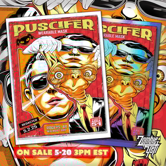 Image of PUSCIFER May 2nd 2025 Gig Poster