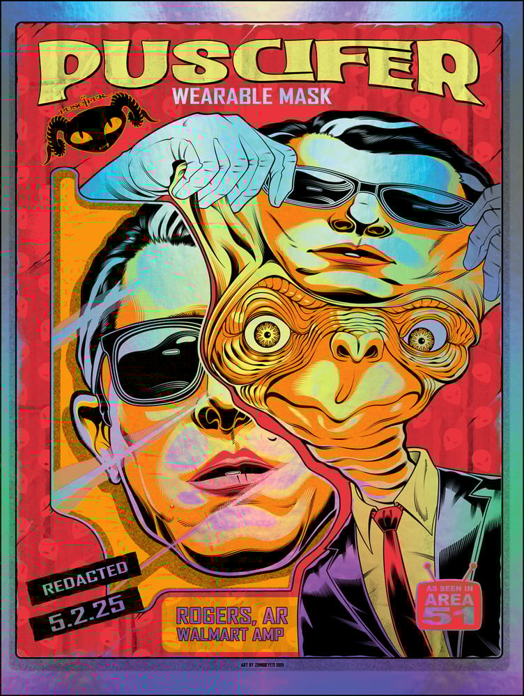 Image of PUSCIFER May 2nd 2025 Gig Poster