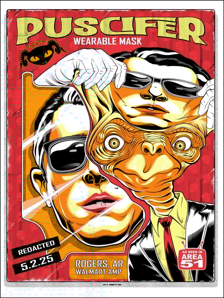 Image of PUSCIFER May 2nd 2025 Gig Poster