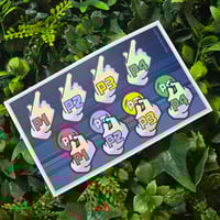 Image 1 of S.S.B. Character Select - Sticker Sheet