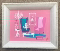 Image 1 of Poodle in Pink - Original Painting 
