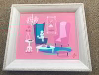 Image 2 of Poodle in Pink - Original Painting 