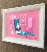 Image 3 of Poodle in Pink - Original Painting 