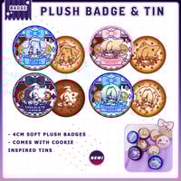 Image 1 of HONKAI PLUSH BADGE & COOKIE TIN