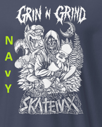 Image 3 of Comfort Colours Cotton Long-Sleeve - White Ink/Transparent - Skull/Wolf - Free U.S. Shipping!