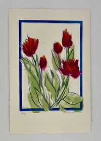 Orange and Red Tulips