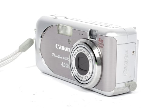 Image of Canon PowerShot A-430 4.0MP digital camera TESTED + 2GB card #0649