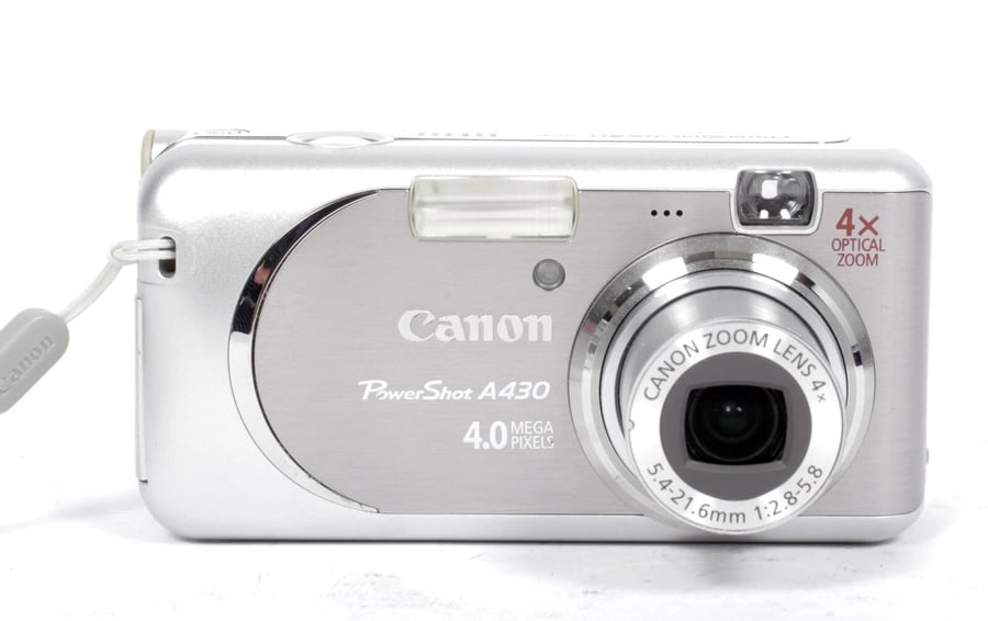 Image of Canon PowerShot A-430 4.0MP digital camera TESTED + 2BG card #0649