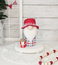 Image 1 of Summer Beach Gnome with Sand Pail