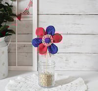 Image 3 of Patriotic Fabric Flowers