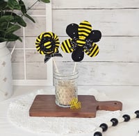 Image 1 of Fabric Bee Flowers