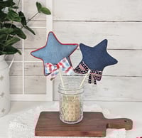 Image 1 of Patriotic Denim Stars