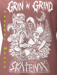 Image 11 of Women’s  Bella V-Neck Tee - White Ink/Transparent - Skull/Wolf - Free U.S. Shipping!