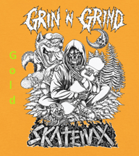 Image 2 of Youth Cotton Classic Tee - Gildan 5000B - B&W Design - Skull/Wolf - Free U.S. Shipping!