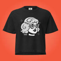Image 1 of Retro Girl Jennae Creates Logo Women’s Boxy T-Shirt