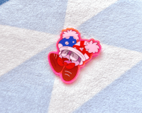 Neon Pink Marx Pin