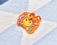 Neon Orange NOVA Pin