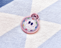 Star Dream Pink glitter Pin