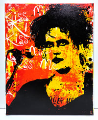 Image 1 of Robert Smith Screenprinted Canvas
