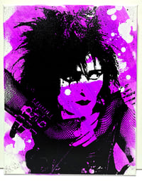 Image 1 of Siouxsie Sioux Screenprinted Canvas