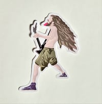 Image 1 of LARGE Cartoon Caricature Of Dimebag Darrell RIP Pantera Matte Vinyl Sticker 