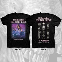 MILWAUKEE METAL FEST HANG GLIDER SHIRT w/ BANDS ON THE BACK