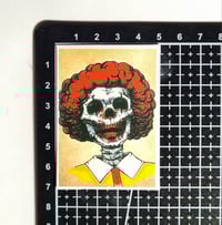 Image 2 of Skeletal Ronald McDonald Matte Paper Sticker