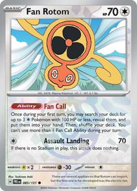Fan Rotom (Master Ball Pattern) - SV: Prismatic Evolutions- Near Mint