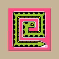 Image 1 of "Snake (NEON PINK)" Screen Print 