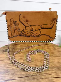 Image 1 of Longhorn Skull Purse