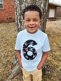 Image 4 of Pirate Birthday Shirt Boy’s Skulls Pirate Party Top 