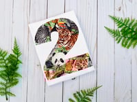 Image 1 of Safari Animals Birthday Shirt Neutral Children’s Party Top 