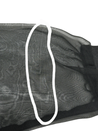 Image 4 of Vintage Black & Pearl Sheer Sleeve Jacket 