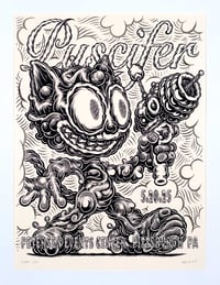Puscifer Gig-Poster: Pittsburgh, 2025 (Blackplate Variant/Hand Painted Multiple)