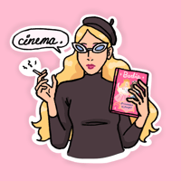 Blonde Doll Movie Fan Sticker