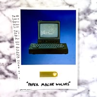Paper Mache Wolves Gold Phallus USB and Handwritten Lyrics