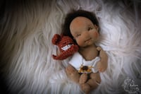 Image 4 of Slightly- 8 inch natural fibers baby boy doll