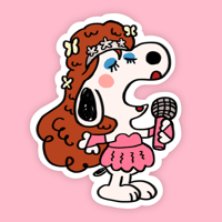 Pink Pony Dog Sticker