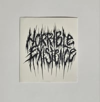 Image 1 of Horrible Existence Death Metal Record Label Glossy Finish Vinyl Sticker