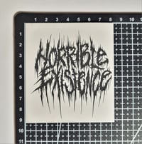 Image 2 of Horrible Existence Death Metal Record Label Glossy Finish Vinyl Sticker