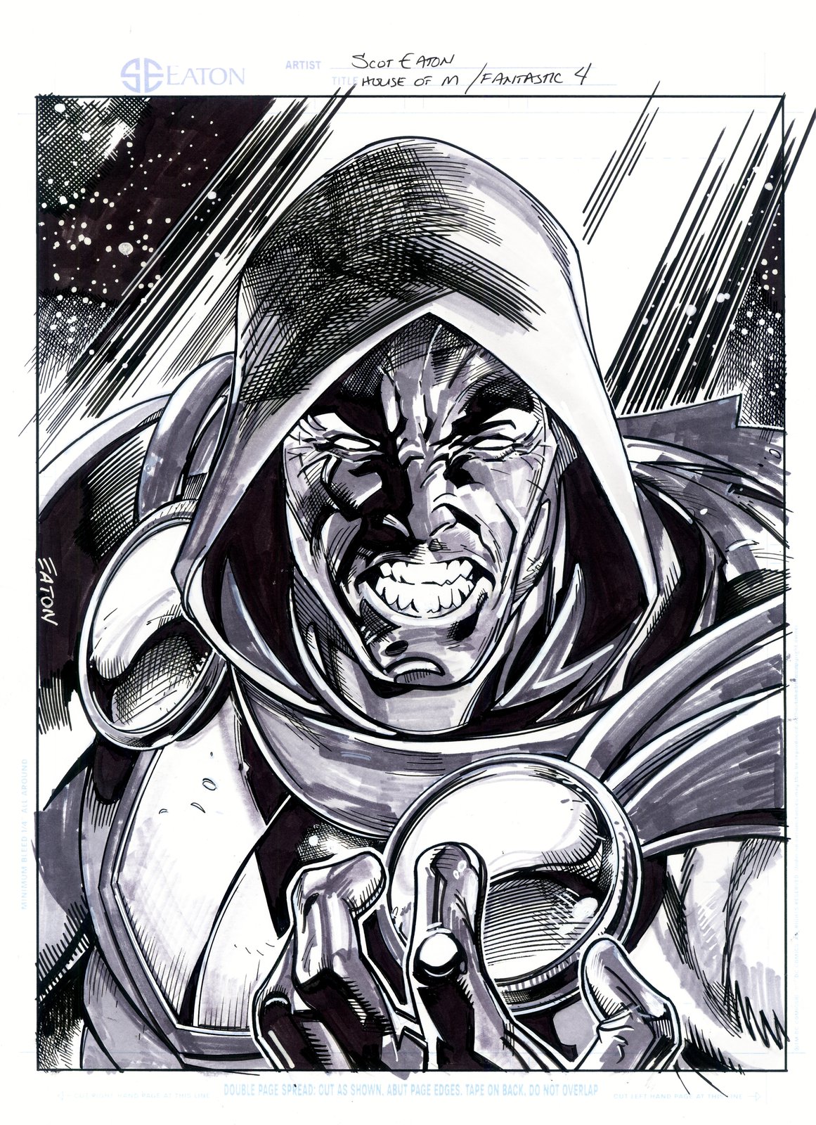 Image of DOCTOR DOOM! 9" x 12" Pin-up
