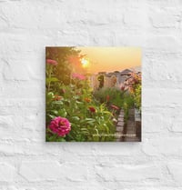 Image 2 of Sunrise Cottage Garden - 12” X 12” Canvas Print