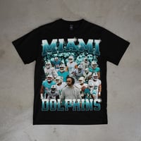 Image 1 of Miami Dolphins Retro-Inspired T-Shirt – Vintage Style Football Tee