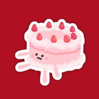 Strawberry Cake Sticker