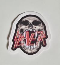 Image 1 of Slayer Skull Matte Vinyl Sticker 