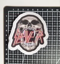 Image 2 of Slayer Skull Matte Vinyl Sticker 