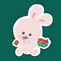 Strawberry Bunny Sticker