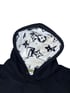 Monotone LV Faux Fur Hoodie  Image 4