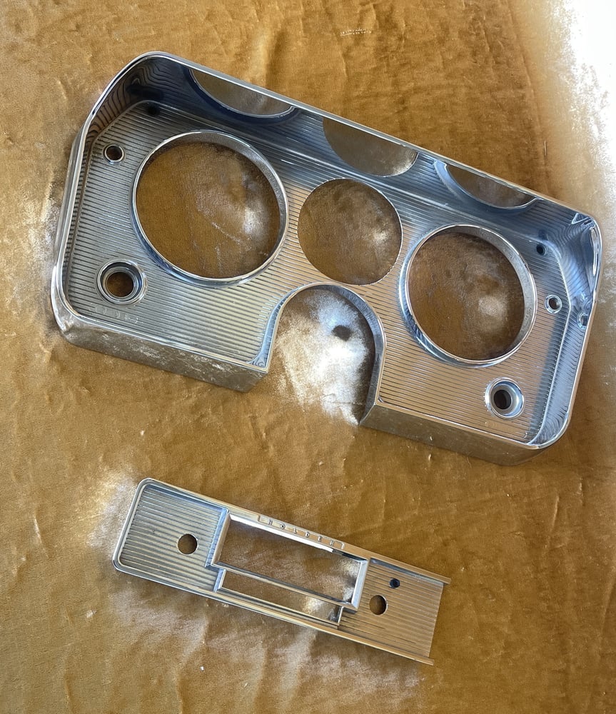Image of HOLDEN HR S/EB Dash Fascia (original part). Refurbished in Chrome.