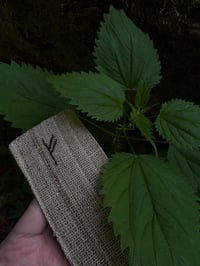 Image 2 of Hand-Embroidered Nettle Rune Bookmark